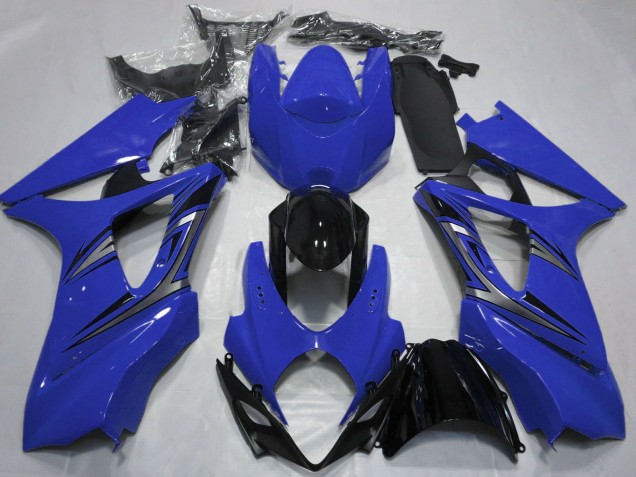 Online Azul Negro Brillante OEM Estilo Carenado Moto Suzuki GSXR 1000 2007-2008