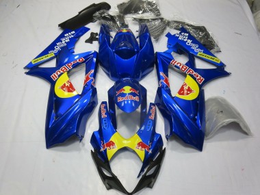 Online Azul Amarillo Rojo Bull Carenado Moto Suzuki GSXR 1000 2007-2008