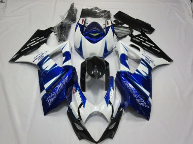 Online Blanco Azul Negro Corona Alstare Carenado Moto Suzuki GSXR 1000 2007-2008