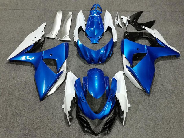 Online Azul Blanco Plata Negro Carenado Moto Suzuki GSXR 1000 2009-2016