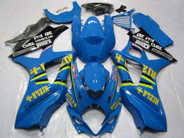 Online Azul Oro Negro Rizla Carenados Moto Suzuki GSXR 1000 2007-2008