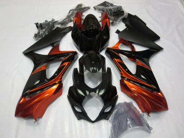 Online Naranja Negro Carenado Moto Suzuki GSXR 1000 2007-2008