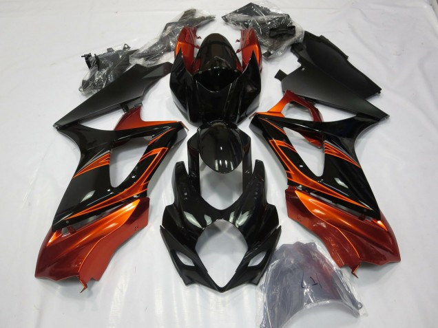 Online Naranja Negro Carenado Moto Suzuki GSXR 1000 2007-2008
