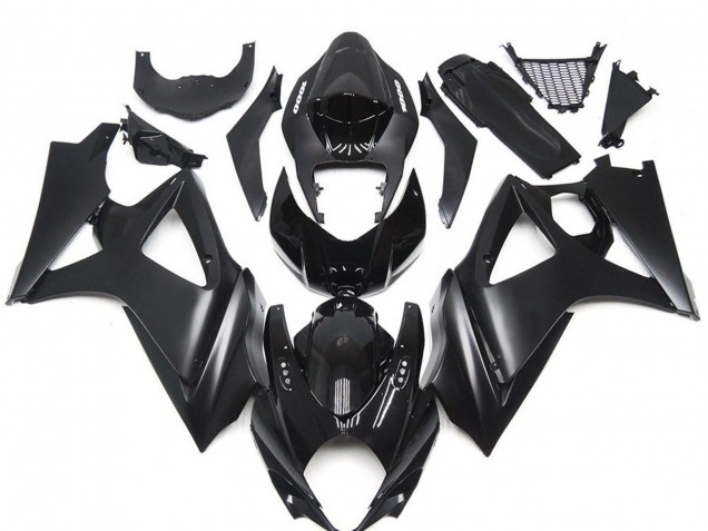 Online Negro Brillante Negro Mate Kits Carenados Moto Suzuki GSXR 1000 2007-2008
