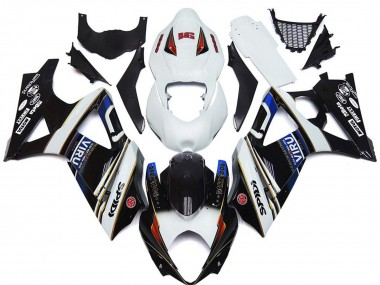 Online Blanco Azul Rojo Negro Viru Carenado Moto Suzuki GSXR 1000 2007-2008