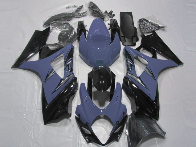 Online Azul Oscuro Negro Brillante Carenado Moto Suzuki GSXR 1000 2007-2008