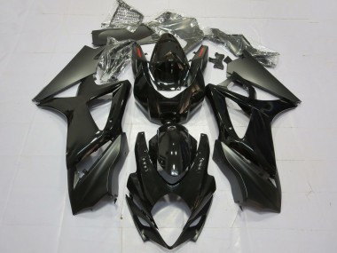Online Negro Brillante Negro Mate Plain Carenado Moto Suzuki GSXR 1000 2007-2008