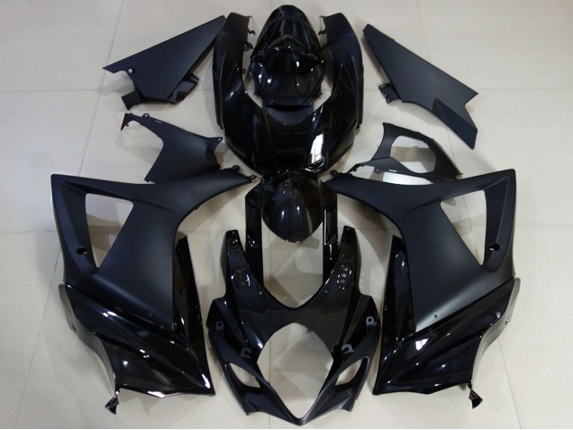 Online Negro Brillante Negro Mate Carenados Moto Suzuki GSXR 1000 2007-2008