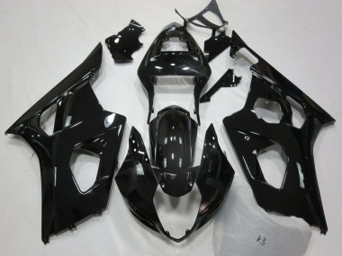 Online Negro Brillante Carenado Moto Suzuki GSXR 1000 2003-2004