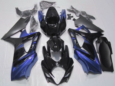 Online Negro Brillante Azul Carenado Moto Suzuki GSXR 1000 2007-2008