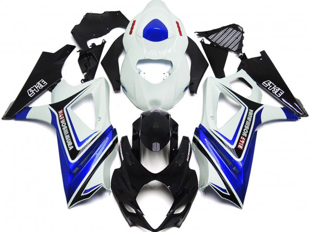 Online Blanco Azul Negro OEM Estilo Carenado Moto Suzuki GSXR 1000 2007-2008