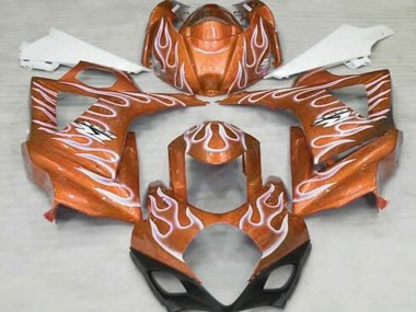 Online Naranja Blanco Llama Carenado Moto Suzuki GSXR 1000 2007-2008