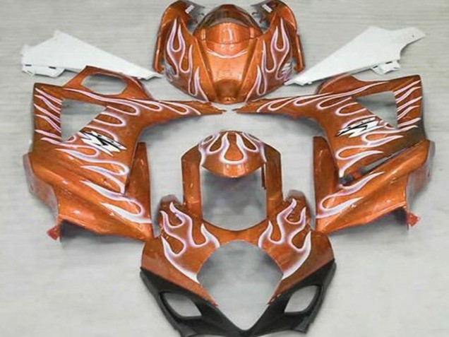 Online Naranja Blanco Llama Carenado Moto Suzuki GSXR 1000 2007-2008