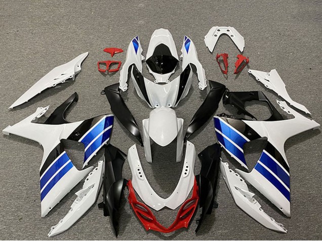 Online Blanco Azul Rojo Negro Carenado Moto Suzuki GSXR 1000 2009-2016
