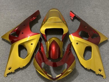 Online Oro Rojo Carenado Moto Suzuki GSXR 1000 2000-2002