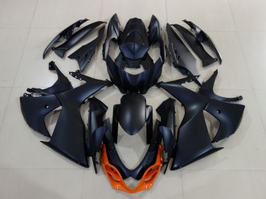 Online Negro Mate Naranja Carenado Moto Suzuki GSXR 1000 2009-2016