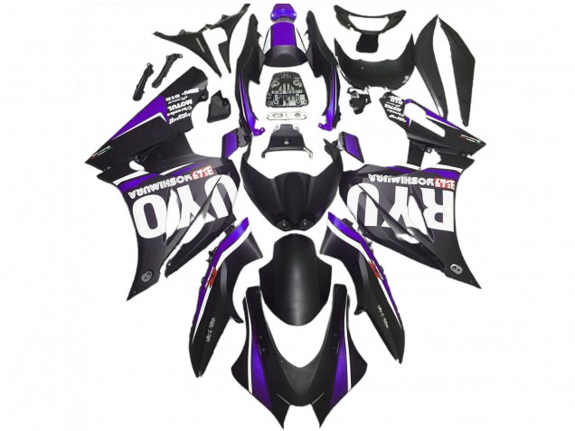 Online Negro Mate Púrpura Carenado Moto Suzuki GSXR 1000 2017-2024