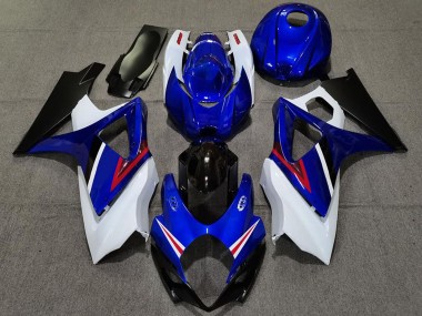 Online Blanco Azul Rojo Negro OEM Estilo Carenado Moto Suzuki GSXR 1000 2007-2008