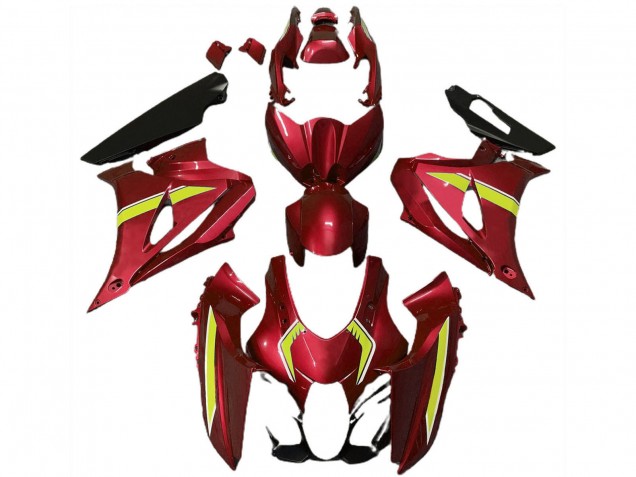 Online Rojo Amarillo Estilo Carenado Moto Suzuki GSXR 1000 2017-2024