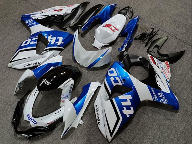 Online Blanco Azul Negro Tyco Carenado Moto Suzuki GSXR 1000 2009-2016