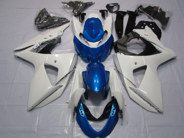 Online Blanco Azul Carenado Moto Suzuki GSXR 1000 2009-2016