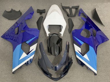 Online Blanco Azul Negro Carenados Moto Suzuki GSXR 600 / GSXR 750 2004-2005