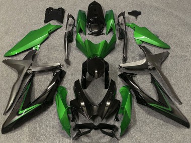Online Verde Gris Negro Brillante Carenado Moto Suzuki GSXR 600 / GSXR 750 2008-2010