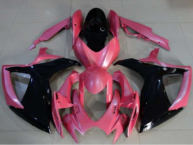 Online Rosa Negro Brillante Carenado Moto Suzuki GSXR 600 / GSXR 750 2006-2007
