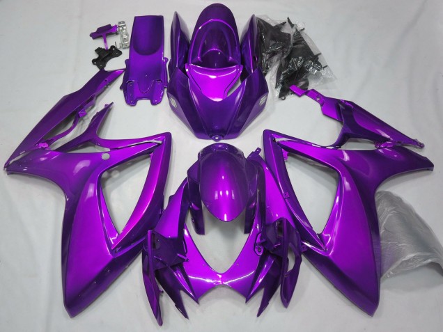 Online Plain Púrpura Brillante Carenado Moto Suzuki GSXR 600 / GSXR 750 2006-2007