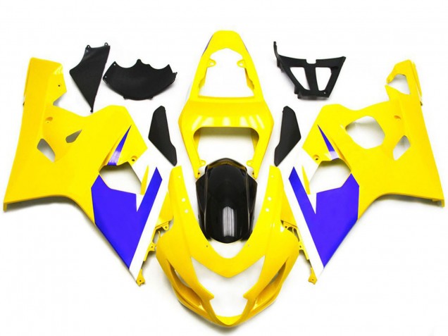 Online Amarillo Azul Blanco Negro Brillante Carenado Moto Suzuki GSXR 600 / GSXR 750 2004-2005