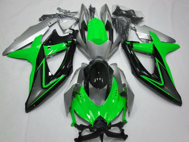 Online Plata Verde Gris Negro Carenado Moto Suzuki GSXR 600 / GSXR 750 2008-2010