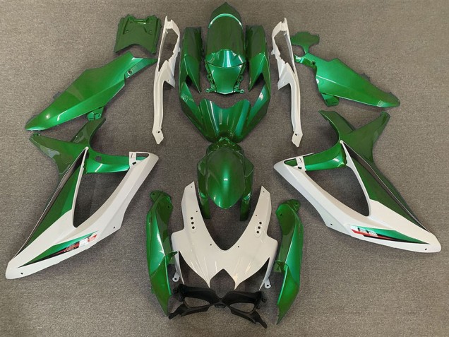 Online Blanco Verde OEM Estilo Carenado Moto Suzuki GSXR 600 / GSXR 750 2008-2010