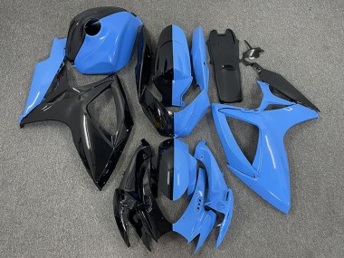 Online Negro Brillante Azul Dividir Carenado Moto Suzuki GSXR 600 / GSXR 750 2006-2007