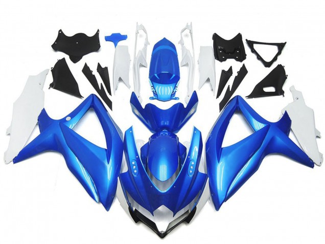 Online Blanco Azul Claro Carenado Moto Suzuki GSXR 600 / GSXR 750 2008-2010