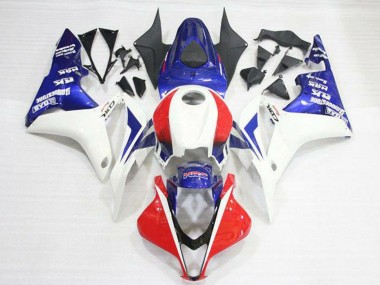 Online Blanco Rojo Azul HRC Kits Carenados Moto Honda CBR600RR 2007-2008