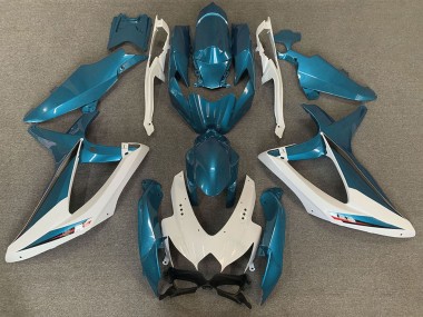 Online Blanco Azul Claro OEM Estilo Carenado Moto Suzuki GSXR 600 / GSXR 750 2008-2010