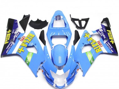 Online Azul Claro Verde Amarillo Rizla Estilo Carenado Moto Suzuki GSXR 600 / GSXR 750 2004-2005