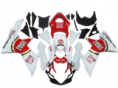 Online Blanco Rojo Motul Lucky Strike Carenado Moto Suzuki GSXR 600 / GSXR 750 2011-2024