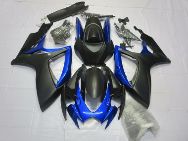 Online Negro Mate Azul Carenado Moto Suzuki GSXR 600 / GSXR 750 2006-2007