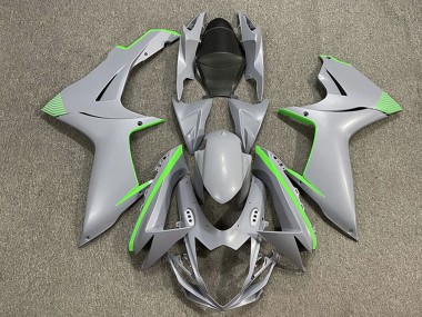 Online Nardo Gris Mate Verde Accents Carenado Moto Suzuki GSXR 600 / GSXR 750 2011-2024