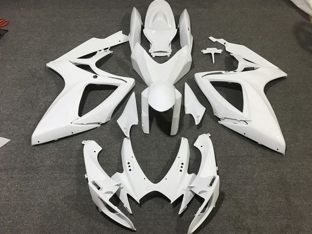 Online Blanco Carenado Moto Suzuki GSXR 600 / GSXR 750 2006-2007