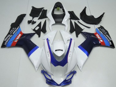 Online Blanco Azul Negro Rojo Motul Carenado Moto Suzuki GSXR 600 / GSXR 750 2011-2024