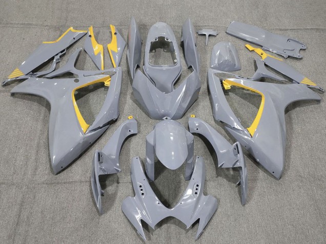 Online Nardo Gris Amarillo Carenado Moto Suzuki GSXR 600 / GSXR 750 2006-2007