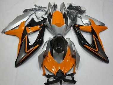Online Plata Naranja Negro Brillante Carenado Moto Suzuki GSXR 600 / GSXR 750 2008-2010