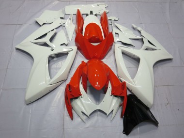 Online Blanco Rojo Carenado Moto Suzuki GSXR 600 / GSXR 750 2006-2007