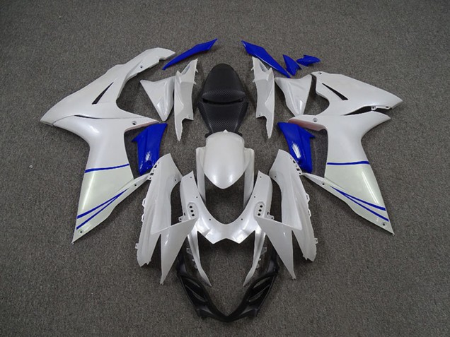 Online Blanco Perla Azul Oscuro Carenado Moto Suzuki GSXR 600 / GSXR 750 2011-2024
