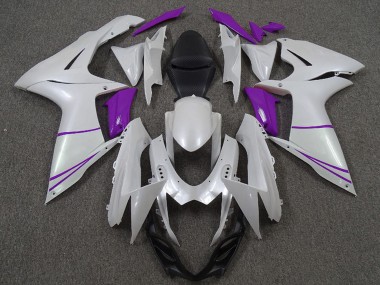 Online Blanco Perla Púrpura Carenado Moto Suzuki GSXR 600 / GSXR 750 2011-2024