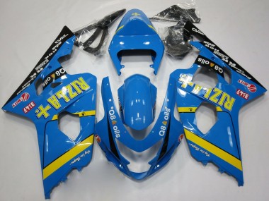 Online Azul Oro Negro Rizla Carenado Moto Suzuki GSXR 600 / GSXR 750 2004-2005