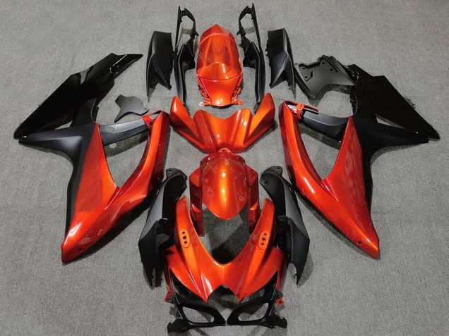 Online Naranja Negro Mate Carenado Moto Suzuki GSXR 600 / GSXR 750 2008-2010