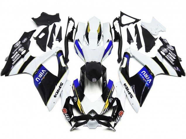 Online Blanco Azul Amarillo Negro Viru Carenado Moto Suzuki GSXR 600 / GSXR 750 2008-2010